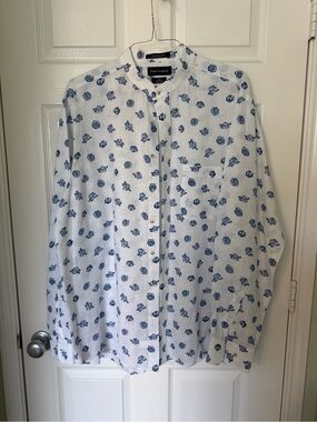 Paul Fredrick Non-Iron Fine Linen Classic Fit Shirt With Pocket